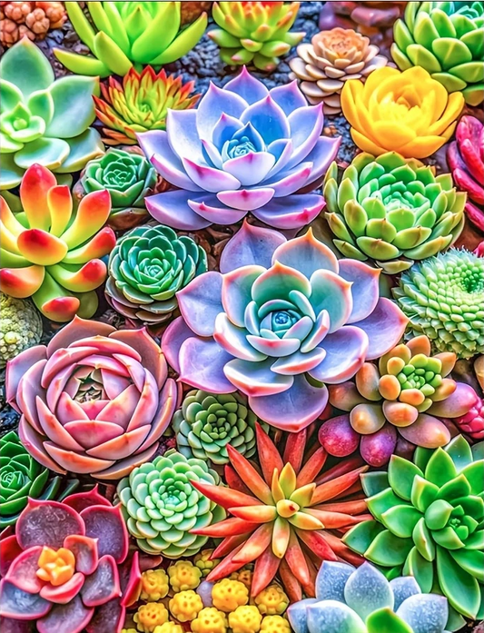 Paint by Numbers Kits Succulents