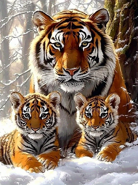 Paint by Numbers Kits Tigers