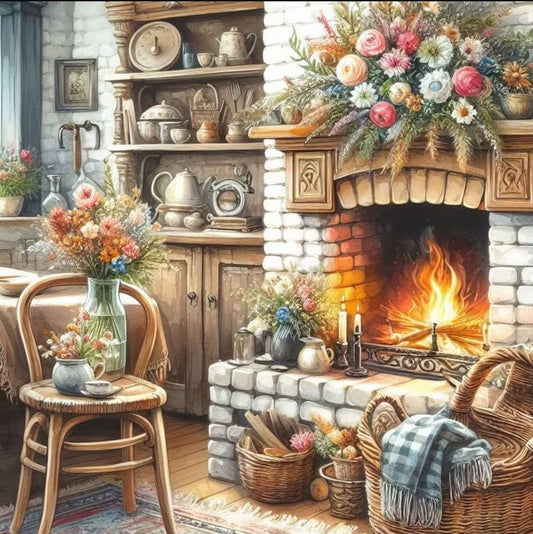 Paint by Numbers Kit Beautiful Living Room