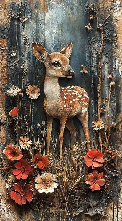 Paint by Numbers Kit Deer In The Forest