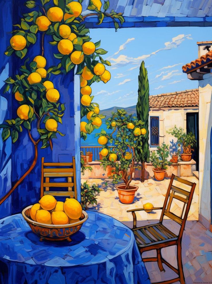 Paint by Numbers Kits Courtyard