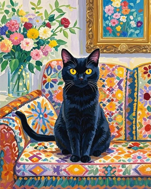 Paint by Numbers Kits Cat On The Sofa