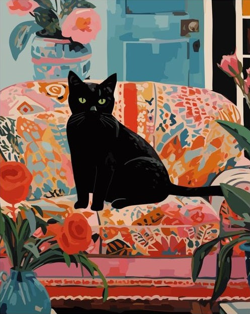 Paint by Numbers Kits Cat In The Room