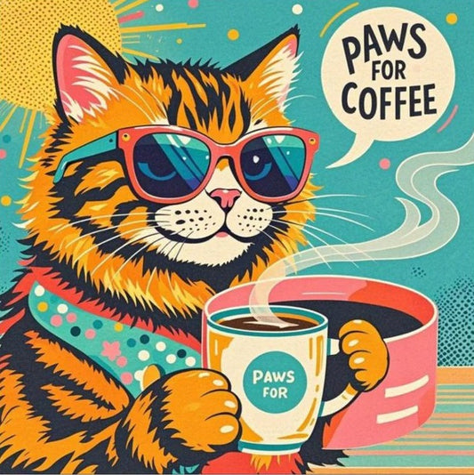Paint by Numbers Kit Cool Cat