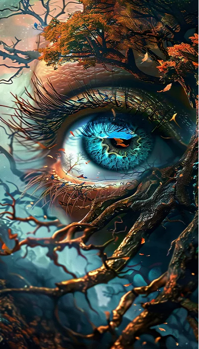 Paint by Numbers Kit Abstract Eyes