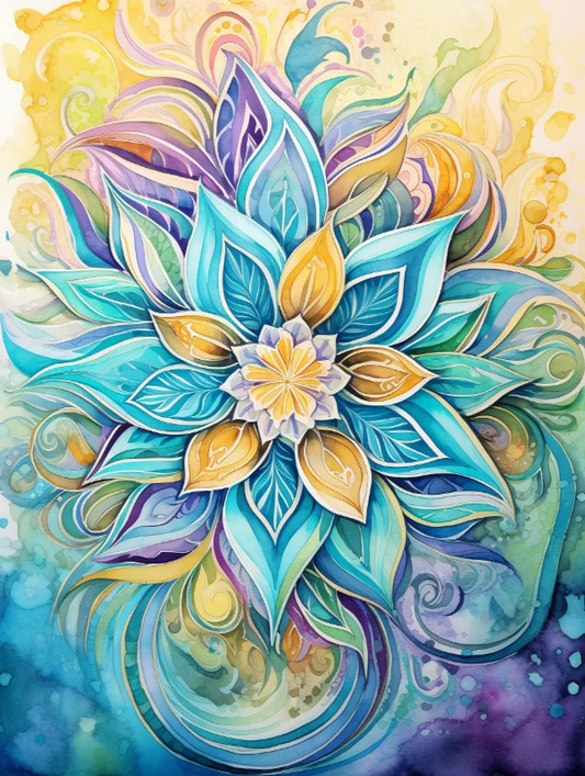 Paint by Numbers Kits Abstract Flowers