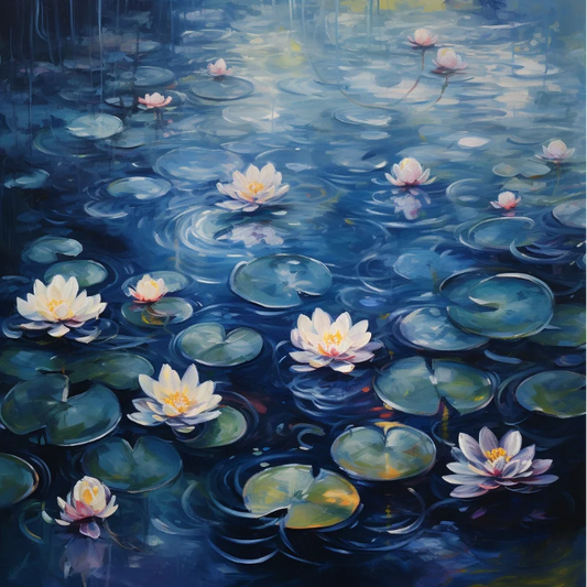 Paint by Numbers Kit Lotus Pond