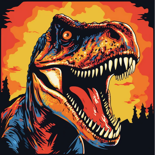 Paint by Numbers Kit Dinosaur