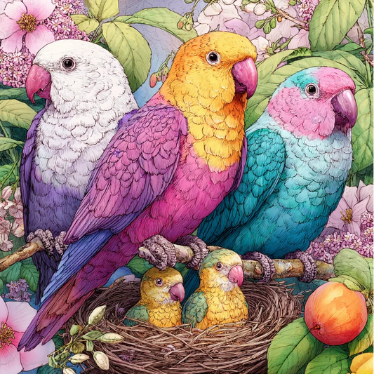 Paint by Numbers Kit Colored Bird
