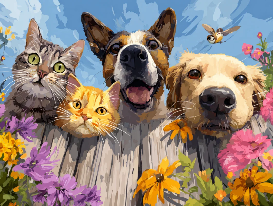 Paint by Numbers Kits Cats and Dogs