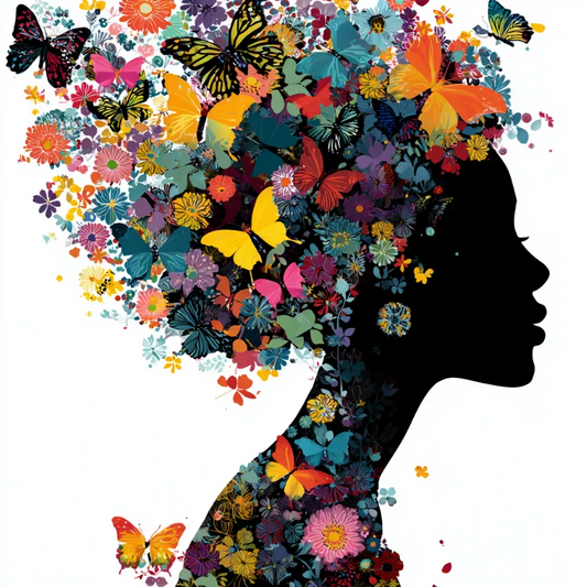 Paint by Numbers Kit Abstract Flower Woman