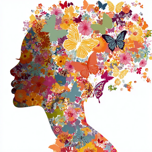 Paint by Numbers Kit Abstract Flower Woman