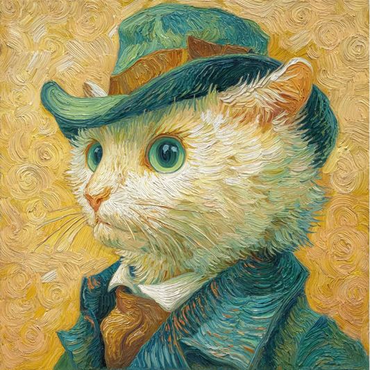 Paint by Numbers Kit Cat Self Portrait