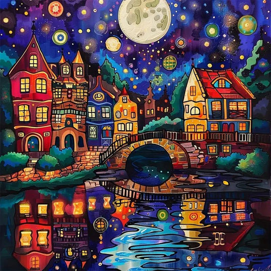 Paint by Numbers Kit Nightscape