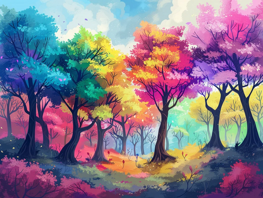 Paint by Numbers Kits Coloured Forest