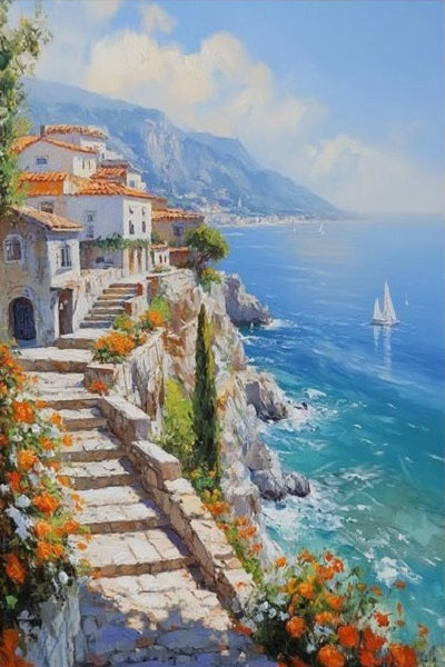 Paint by Numbers Kit Beautiful Scenery