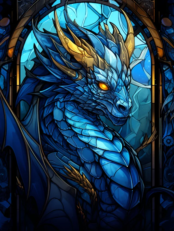 Paint by Numbers Kits Blue Dragon
