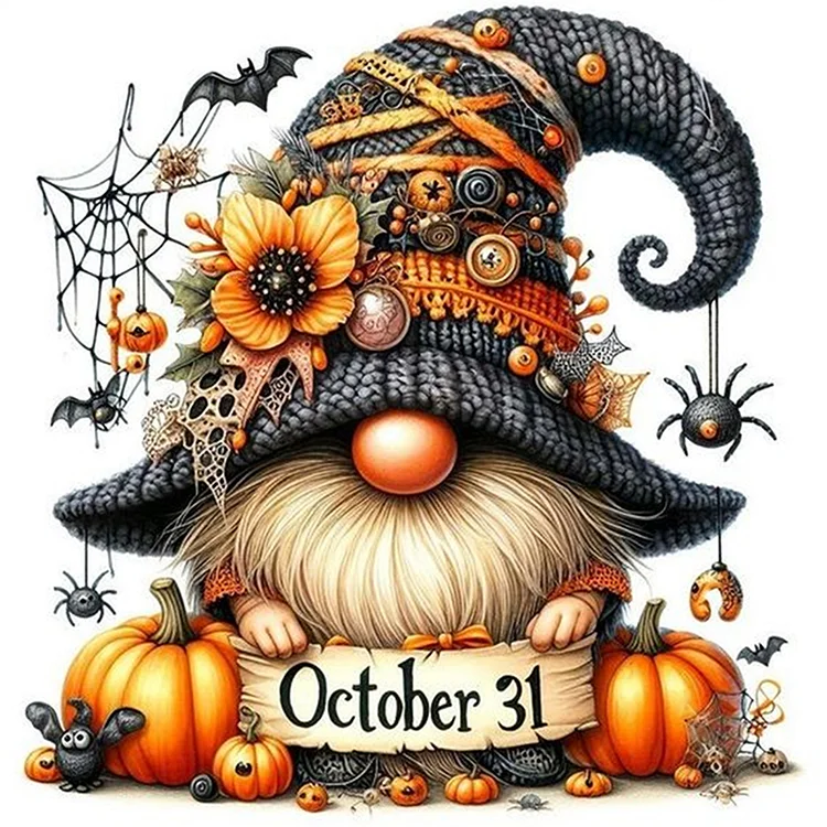 Paint by Numbers Kit Halloween Goblin