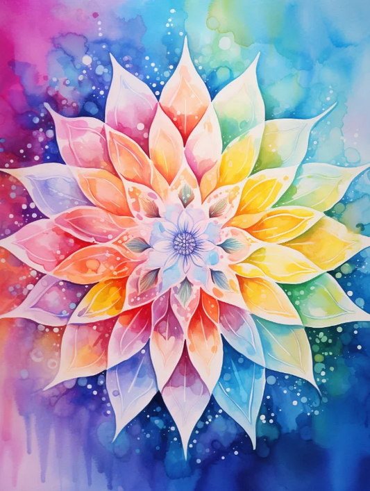 Paint by Numbers Kits Abstract Colourful Flowers