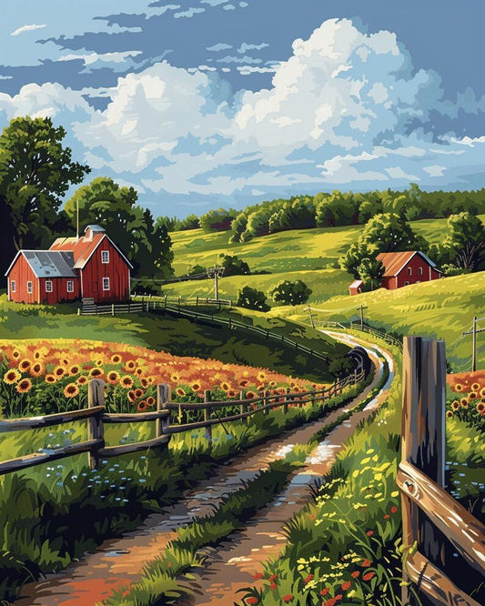 Paint by Numbers Kits Country Scenery