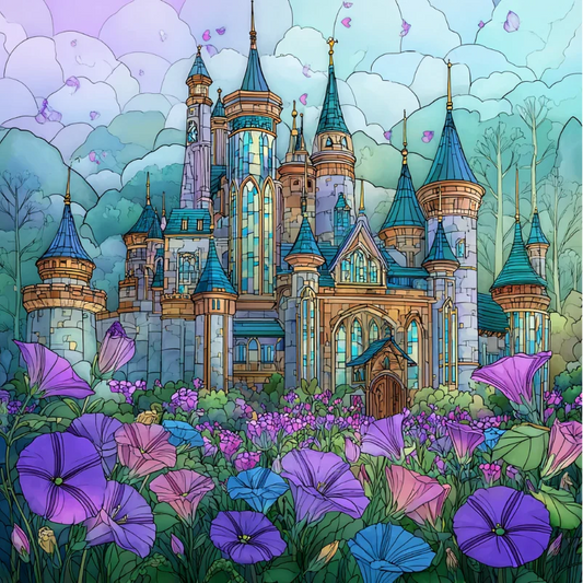 Paint by Numbers Kit Garden Castle