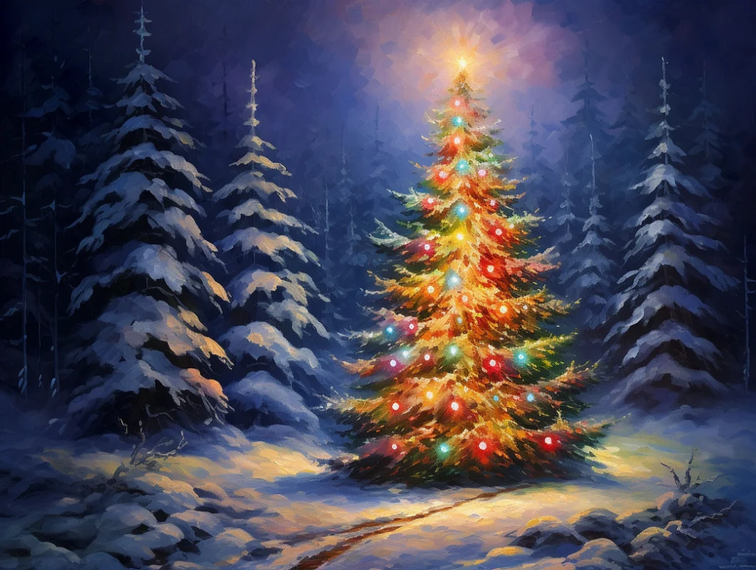 Paint by Numbers Kits Christmas Tree