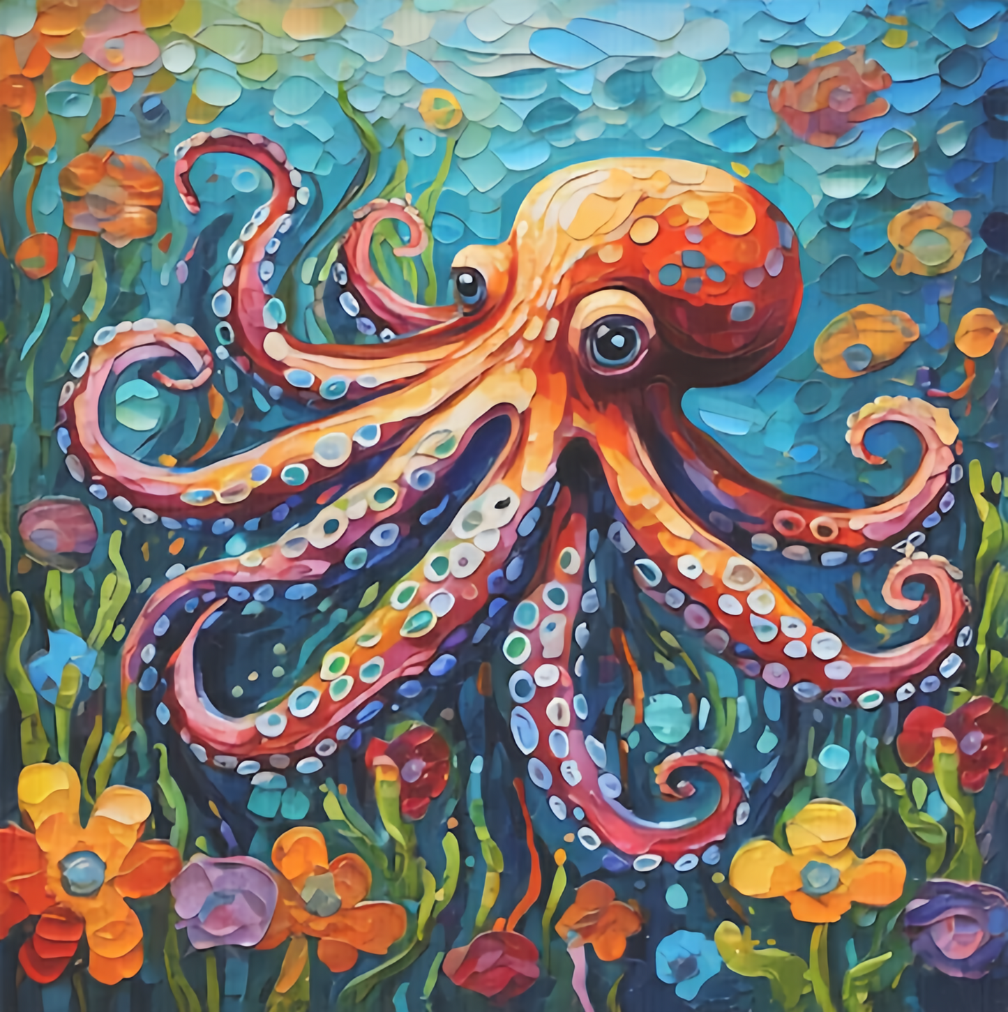 Paint by Numbers Kit Abstract Octopus