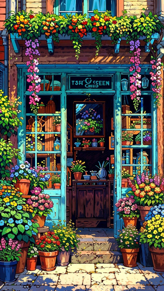 Paint by Numbers Kit Flower Shop