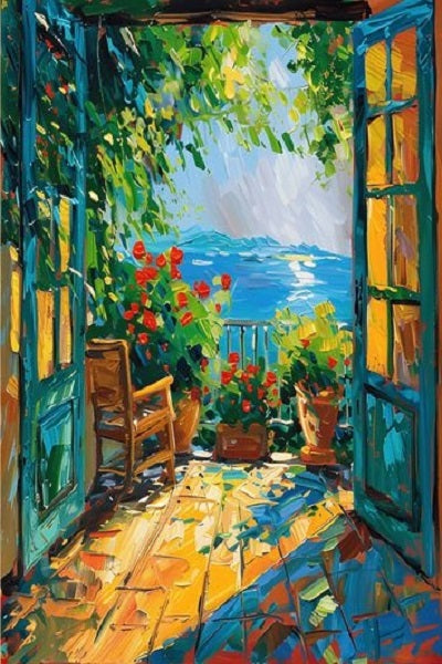 Paint by Numbers Kit Verandahs