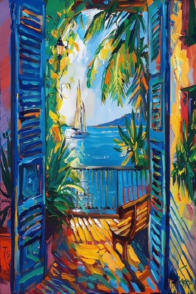 Paint by Numbers Kit Verandahs