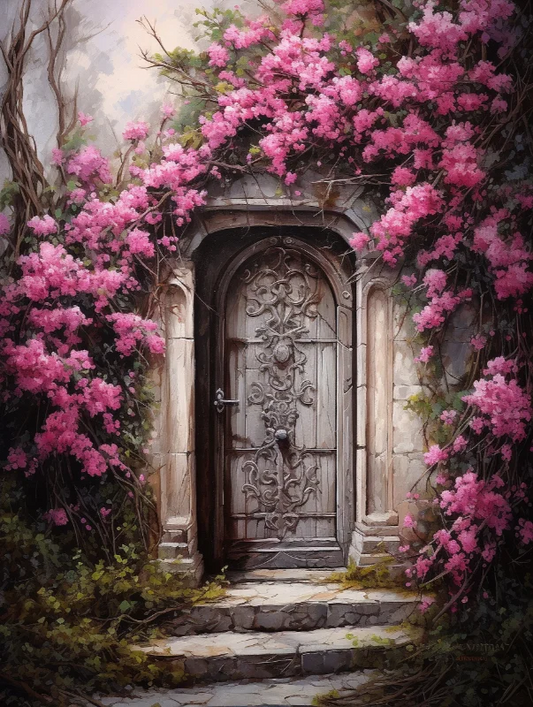 Paint by Numbers Kits Flowers House