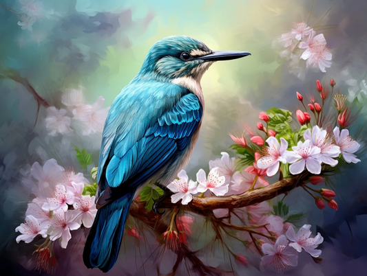 Paint by Numbers Kits Flowers and Bird