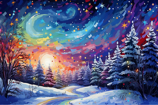 Paint by Numbers Kit The Forest and the Moon