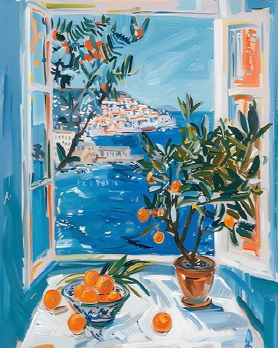 Paint by Numbers Kits Window View