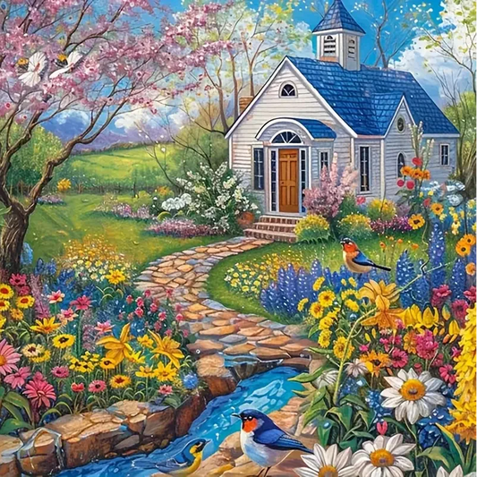 Paint by Numbers Kit Garden House