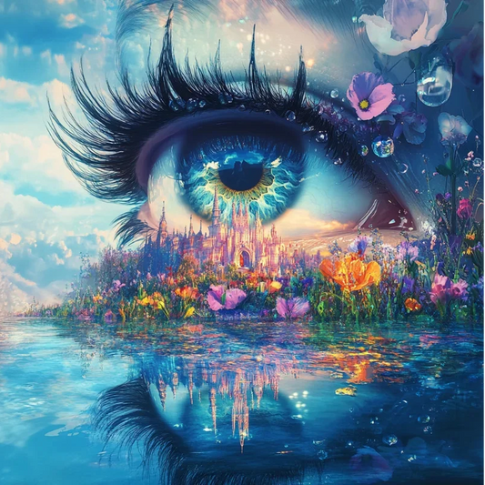 Paint by Numbers Kit Abstract Eyes
