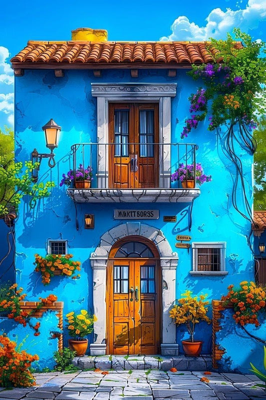 Paint by Numbers Kit Blue House