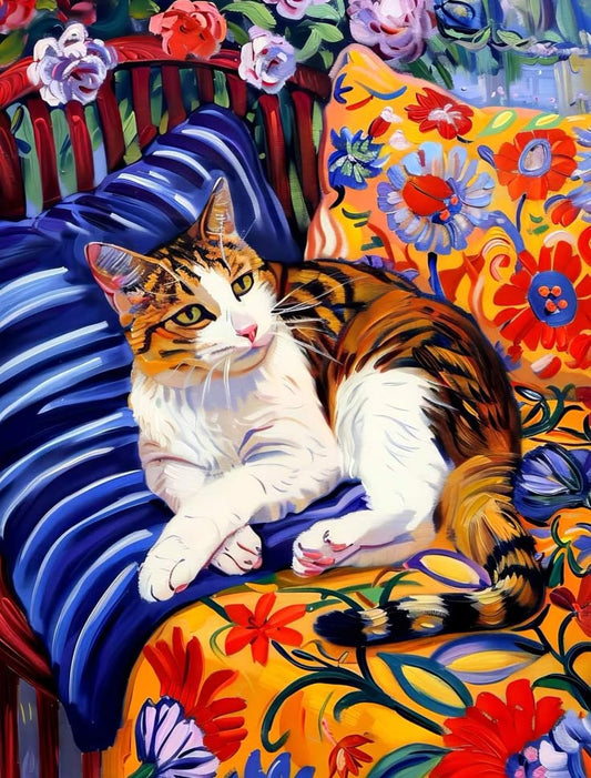 Paint by Numbers Kits Cat On The Sofa