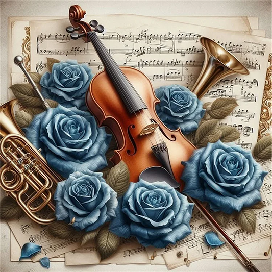 Paint by Numbers Kit Flowers and Violin