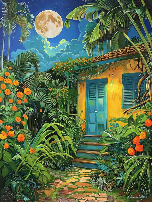 Paint by Numbers Kits Garden House