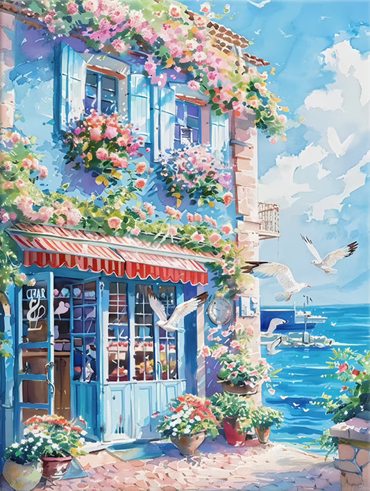 Paint by Numbers Kits Seaside House