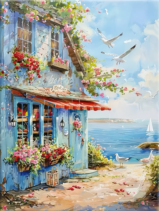 Paint by Numbers Kits Seaside House