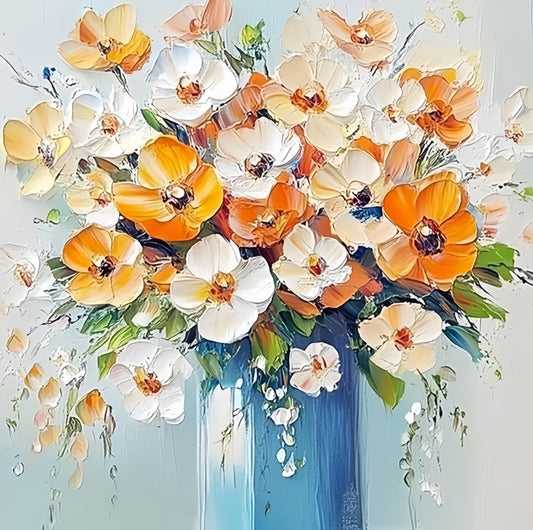 Paint by Numbers Kit 3D Appearance Flowers