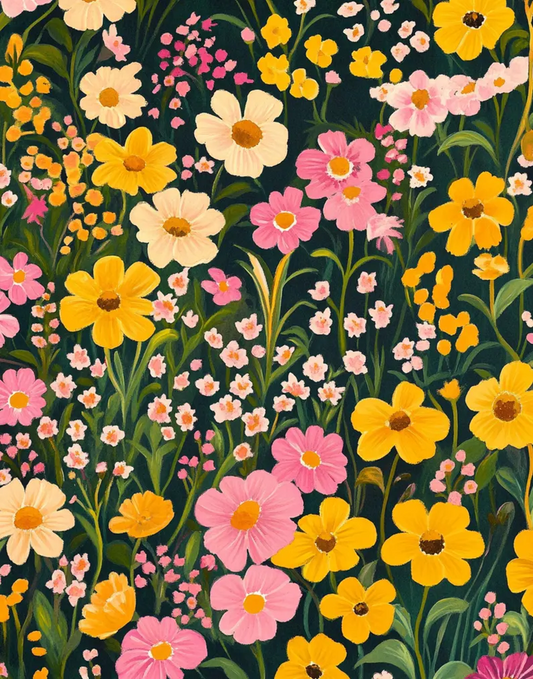 Paint by Numbers Kits Colored Flowers