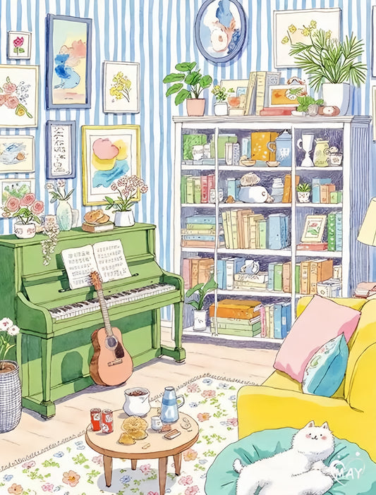 Paint by Numbers Kits Warm Room