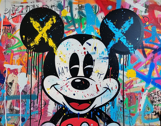 Paint by Numbers Kits Abstract Colorful Mickey