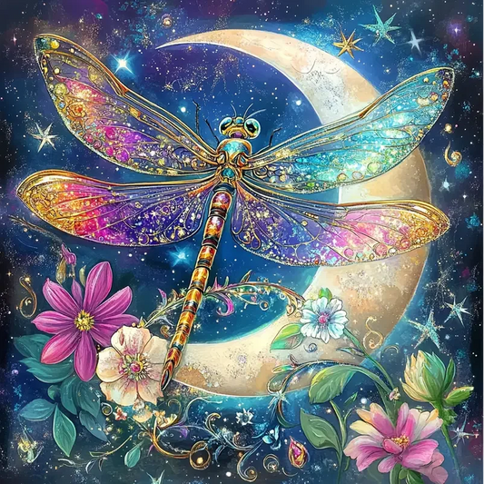 Paint by Numbers Kit Abstract Dragonfly