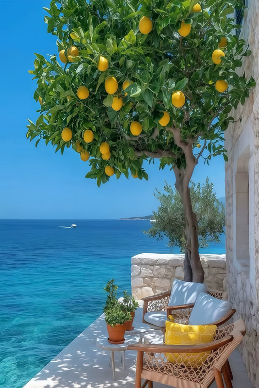 Paint by Numbers Kit Seaside Scenery