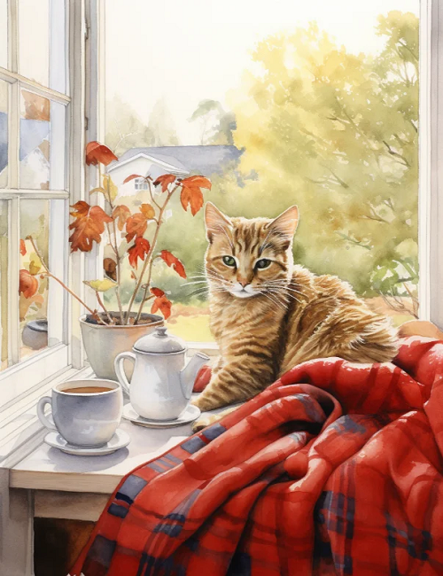 Paint by Numbers Kits The Cat by the Window