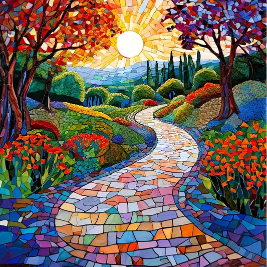 Paint by Numbers Kit Colourful Path